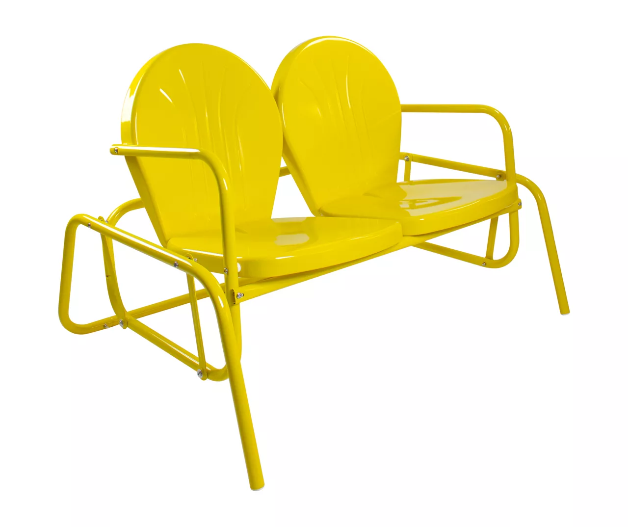 Northlight Retro Tulip Metal Patio Glider Loveseat - Image 10