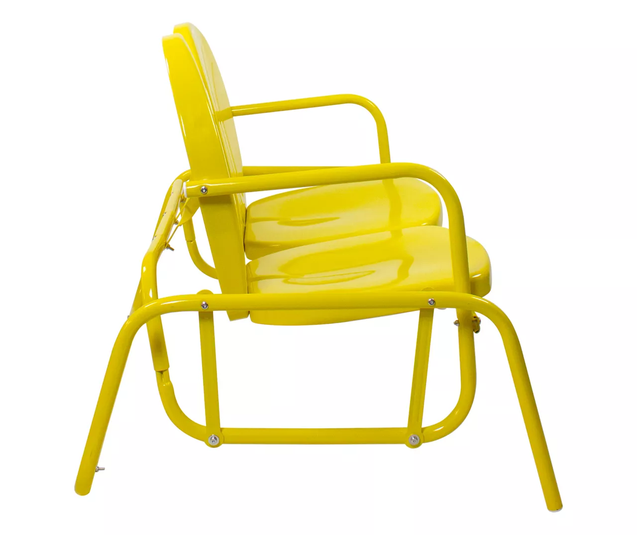 Northlight Retro Tulip Metal Patio Glider Loveseat - Image 11