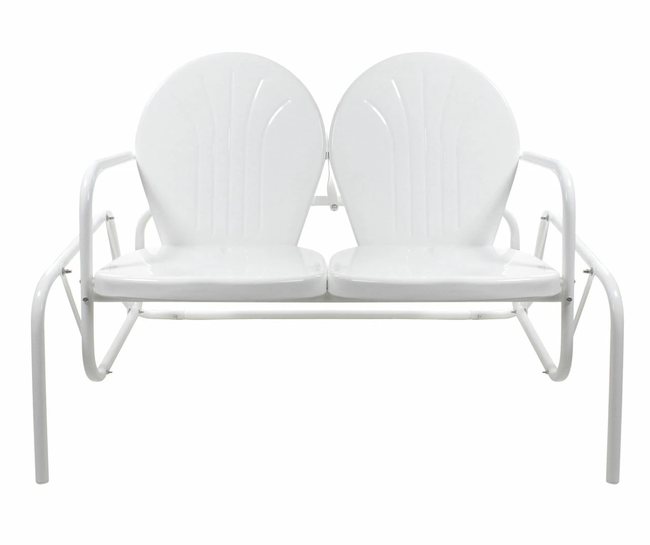 Northlight Retro Tulip Metal Patio Glider Loveseat - Image 2