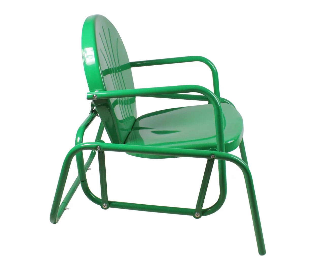 Northlight Retro Tulip Metal Patio Glider Chair - Image 11