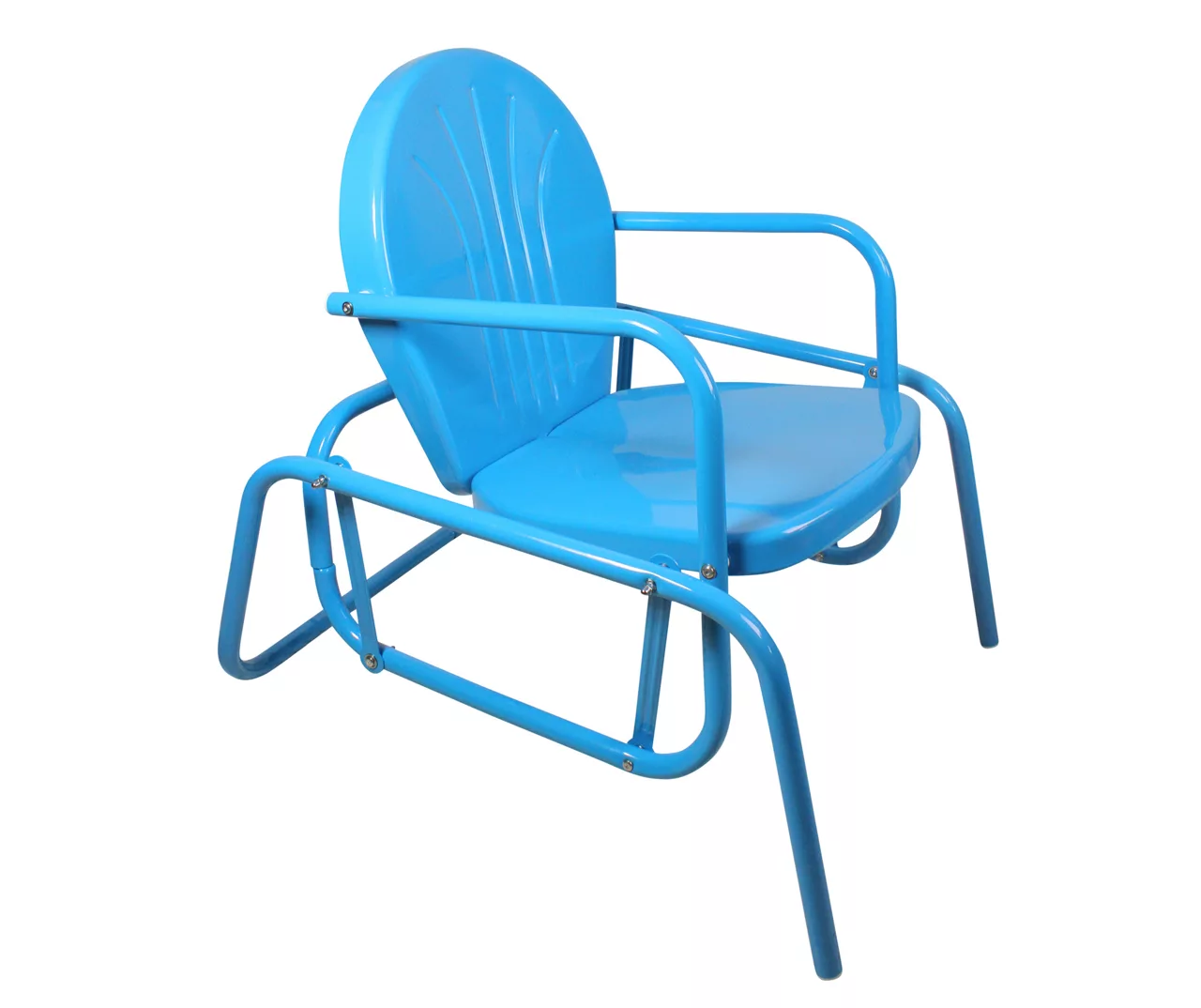 Northlight Retro Tulip Metal Patio Glider Chair - Image 17