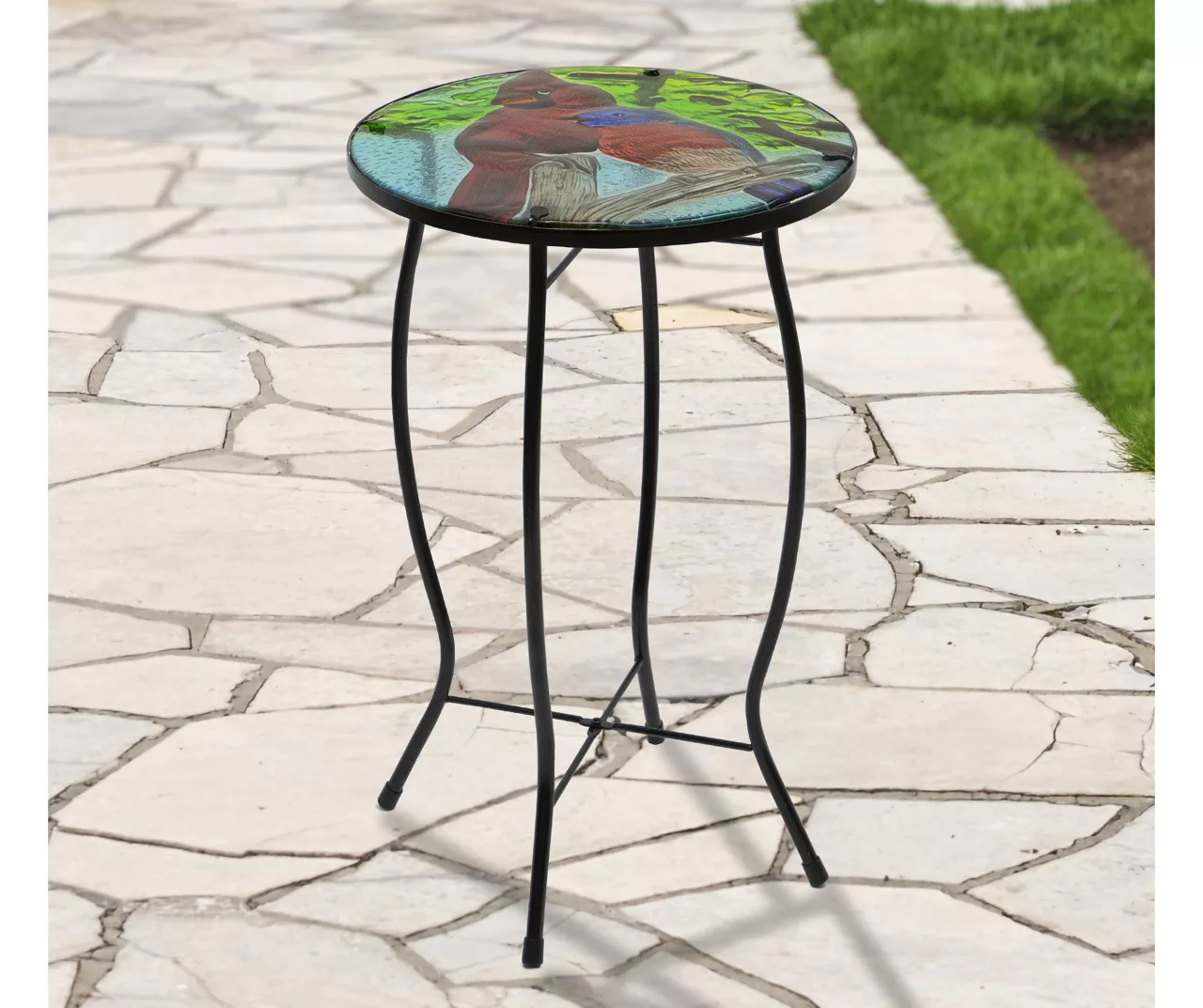 19" Cardinal Glass Garden Table - Image 4