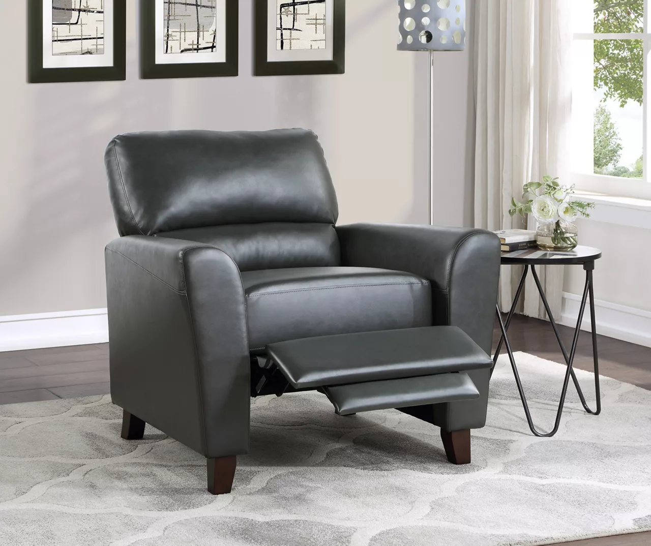 Dublin Gray Push-Back Recliner - Image 3