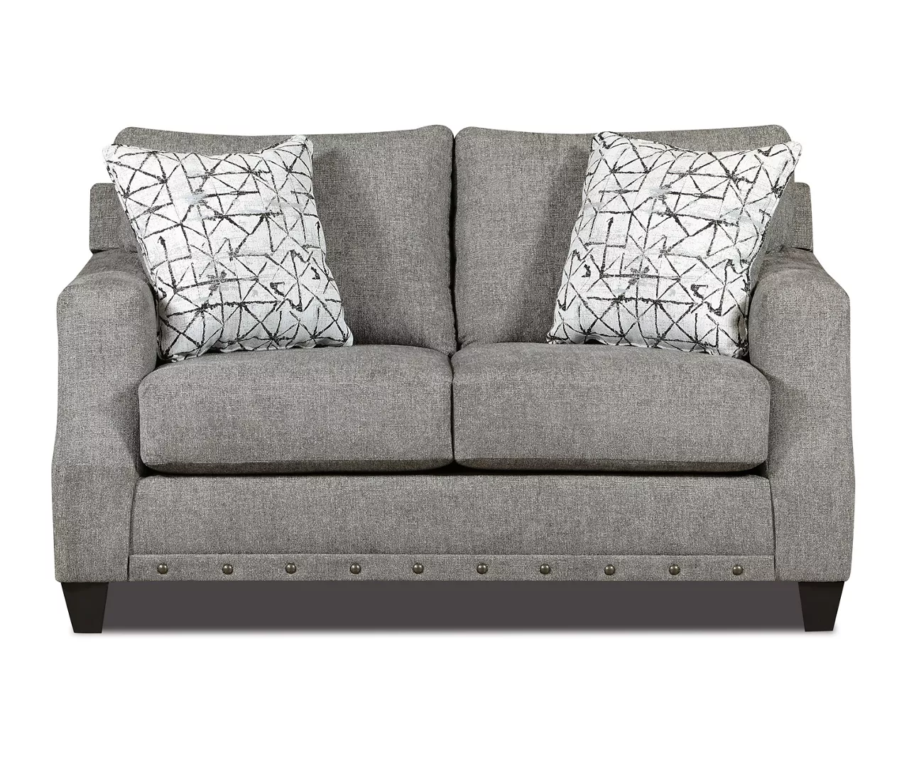 Alexandria Gray Chenille Loveseat