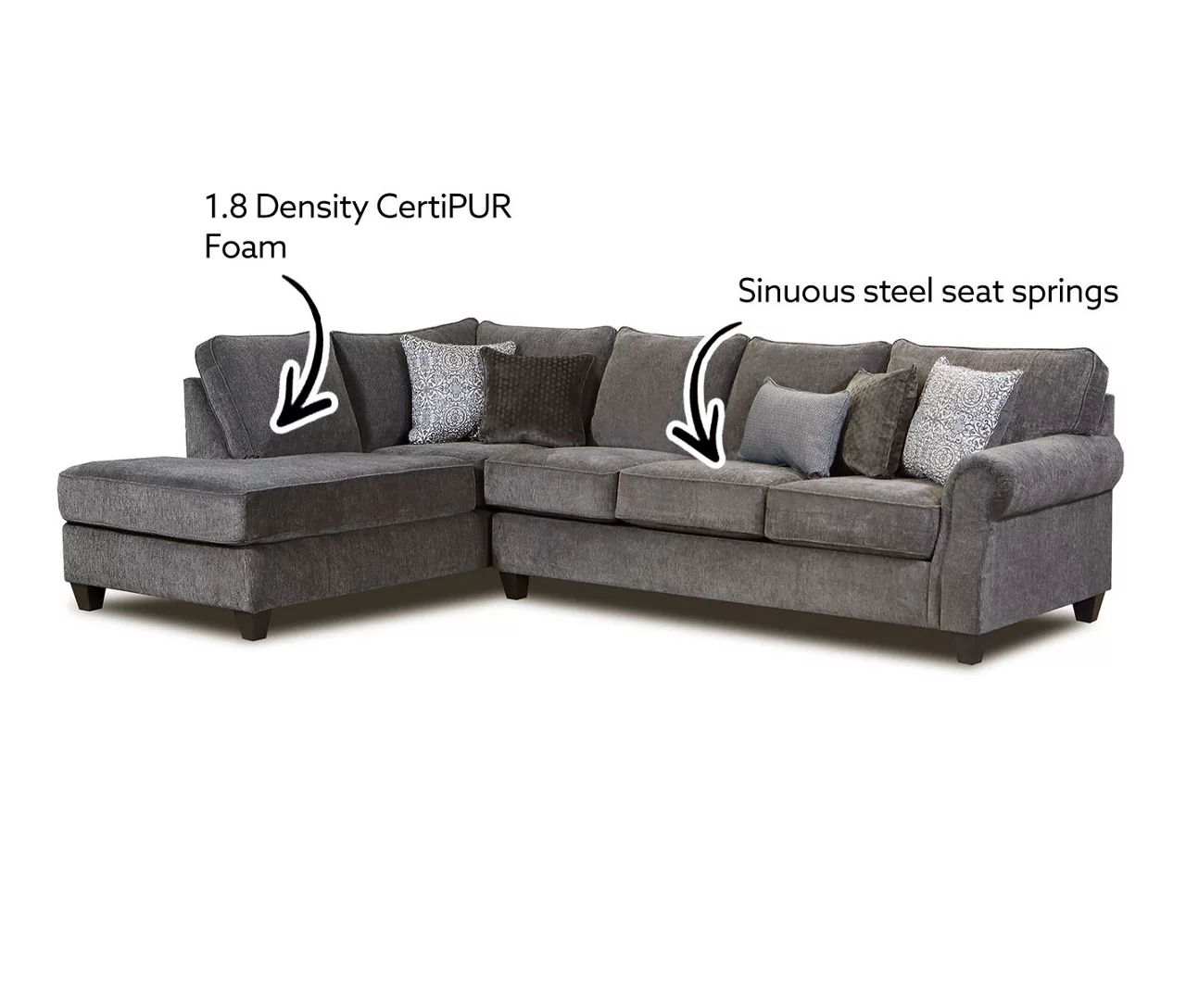 Broyhill Tripoli Slate Sectional - Image 4