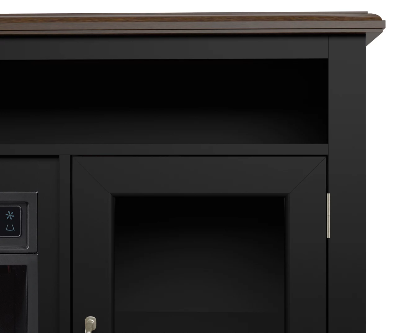 59.5" Black CoolGlow Electric Fireplace & Fan Console - Image 4