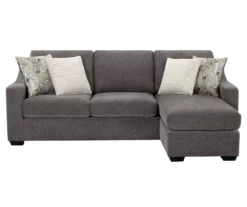 Gray Reversible Sofa Chaise