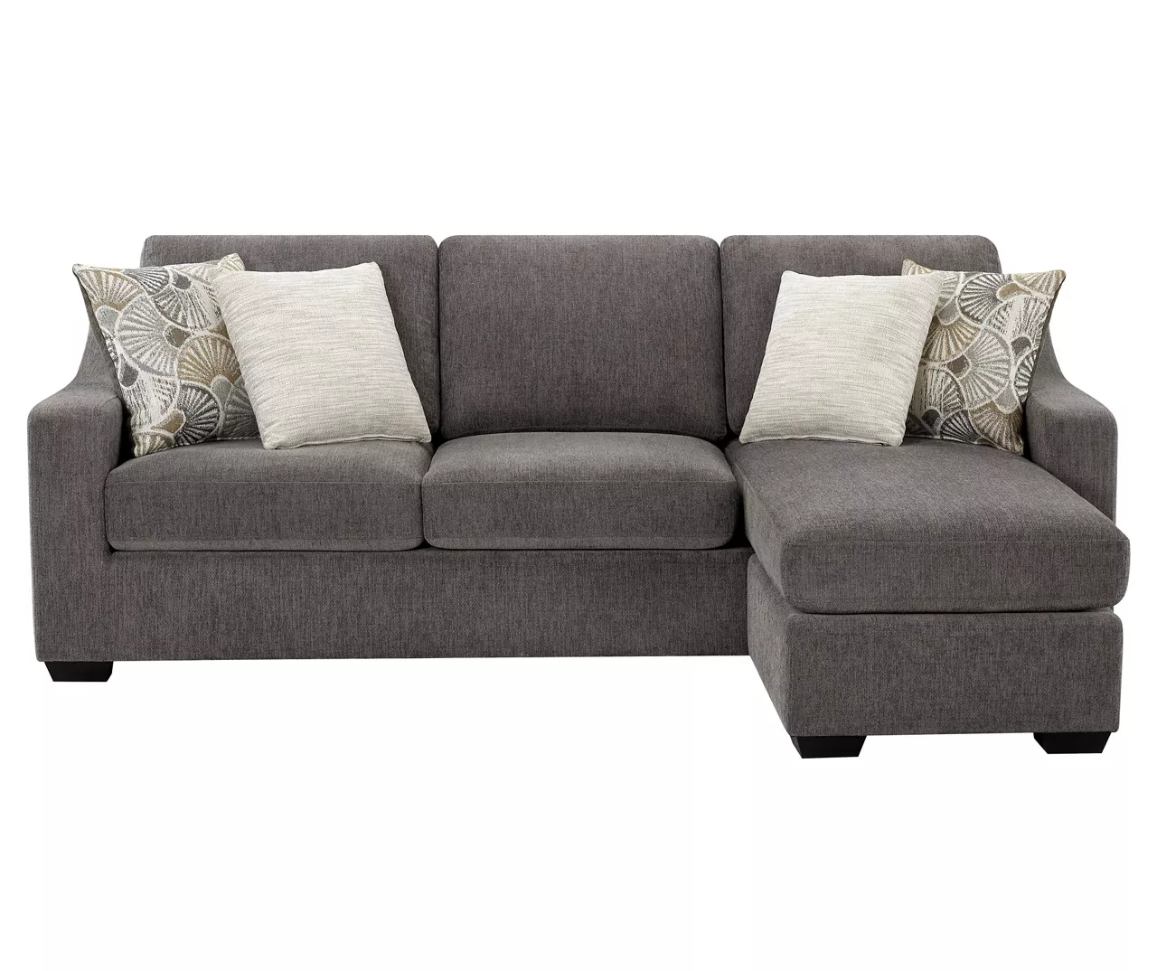 Gray Reversible Sofa Chaise
