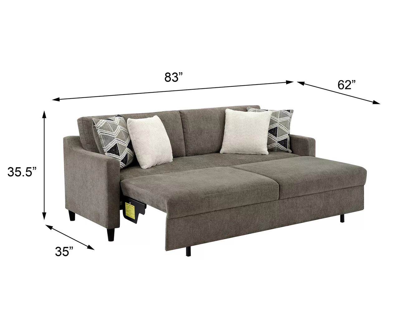 Stockton Convertible Sleeper Sofa - Image 12