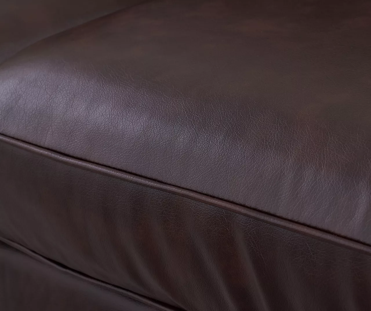 Serta Palisades Chestnut Bonded Leather Sofa - Image 13