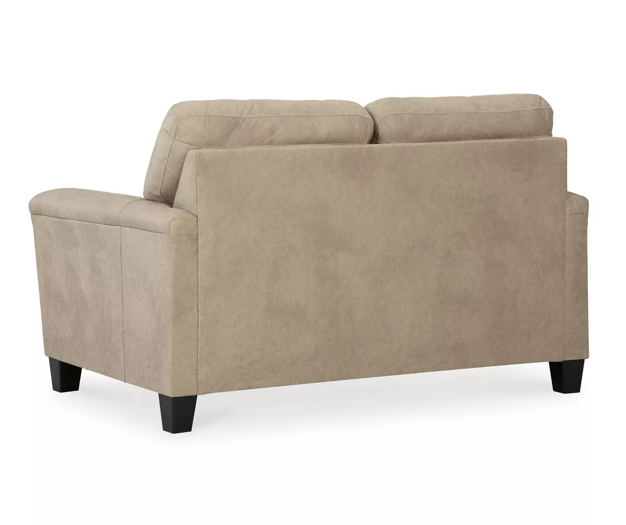 Tishen Pebble Sand Faux Leather Loveseat - Image 5