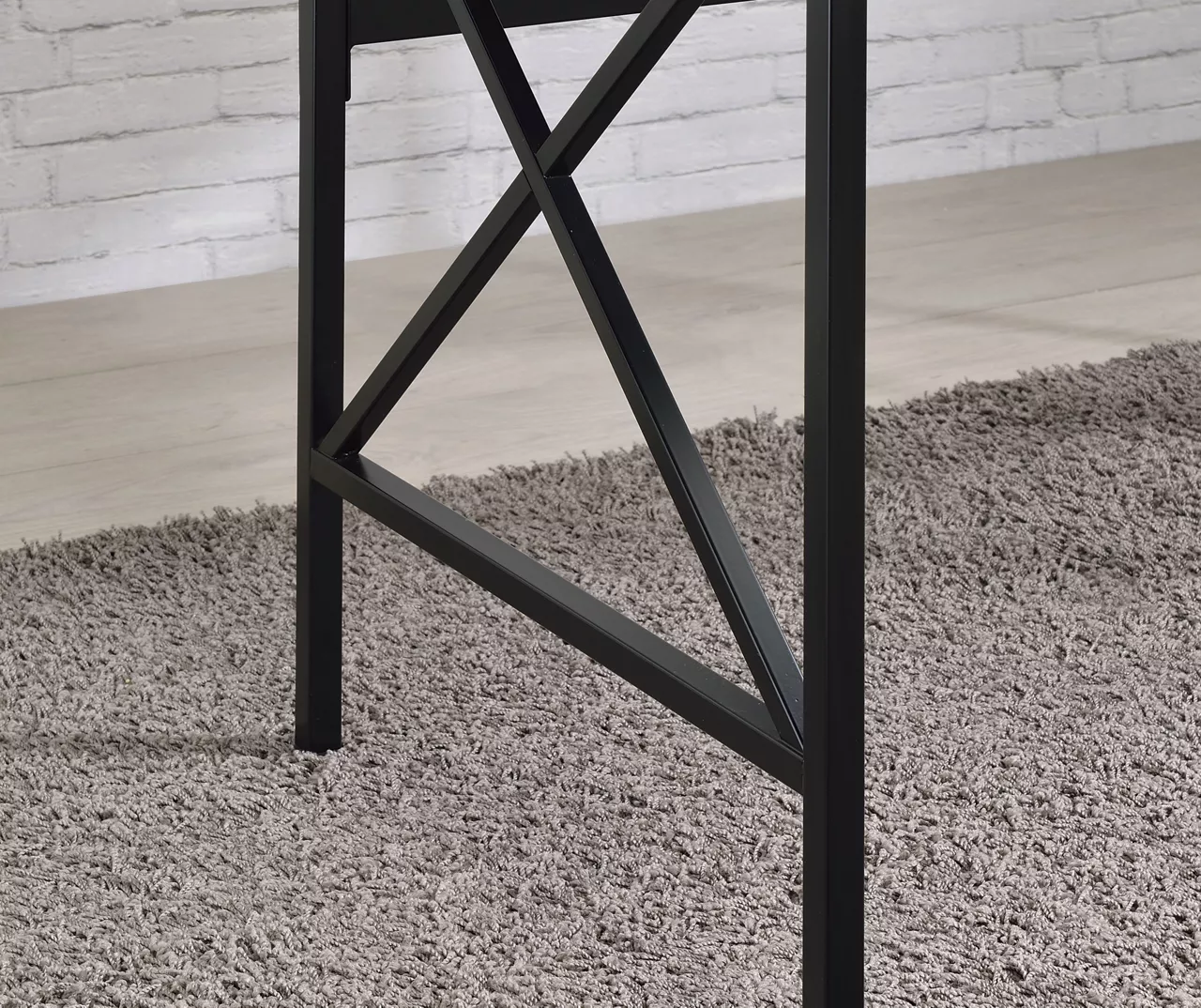 Corday Gray Wood Writing Desk With USB Charing - Image 6