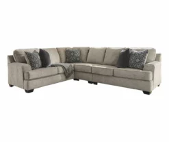 Signature Design By Ashley Bovarian Stone 3-Piece Sectional With Right-Facing Loveseat