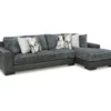 Signature Design By Ashley Larkstone Charcoal 2-Piece Sectional With Right-Facing Chaise