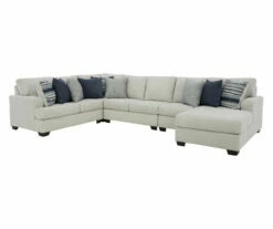 Signature Design By Ashley Lowder Stone 5-Piece Sectional With Right-Facing Chaise